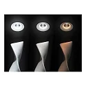 Brumberg Recessed LED downlight with funnel cover, IP20, round, Ø 8.2cm, dim2warm, 350mA, 12W 1800-3000K 930lm 24°, white