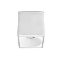 Luz downlight DOLOK-S angular, con anillo decorativo, directo / indirecto IP20, blanco mate regulable