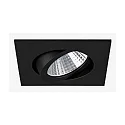 Luminaria empotrable IP20, brillante, negro, transparente  7W 740lm 2700K 20-40° 20-40° CRI 80-89