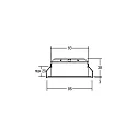 Recessed LED spot INDIWO83, IP20, round, Ø 9.5cm, Plug&Play 350mA, 5.5W 3000K 550lm 36°, swivelling 25°
