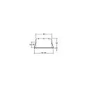 Recessed LED spot INDIWO83, IP44, square, 9.5 x 9.5cm, Plug&Play 350mA, 5.5W 3000K 550lm 36°, swivelling 25°