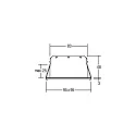 Brumberg Recessed LED spot INDIWO83, IP44, square, 9.5 x 9.5cm, Plug&Play 350mA, 5.5W 3000K 550lm 36°, swivelling 25°, matt nickel