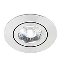 Luz downlight DISC giratorio IP20, aluminio mate regulable