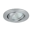 Luz downlight PLUG & PLAY redondo, giratorio IP65, aluminio mate regulable
