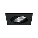 Luminaria empotrable IP65, brillante, negro, transparente  6W 650lm 3000K 20-40° 20-40° CRI 80-89