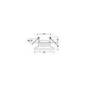 Brumberg Luminaria empotrable NAVARINO redondo, giratorio, giratorio IP20, blanco mate regulable 6W 510lm 3000K 24° 24° CRI >80