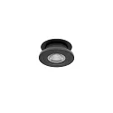 Luminaria empotrable NAVARINO redondo, giratorio, giratorio IP20, negro mate regulable 6W 510lm 3000K 24° 24° CRI >80