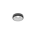 Luz downlight NATUNA rígido, versión incorporada, directo / indirecto IP20, negro mate regulable