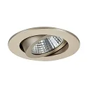 Luz downlight PLUG & PLAY redondo, giratorio IP20, champán regulable