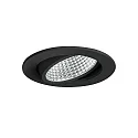 recessed luminaire IP20, glossy, black, transparent 12W 1230lm 3000K 20-40° 20-40° CRI 80-89