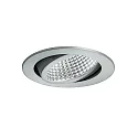 Luminaria empotrable IP20, brillante, transparente regulable 12W 1230lm 3000K 20-40° 20-40° CRI 80-89