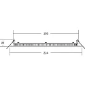Brumberg LED panel FLAT350 round, dimmable 19W 2000lm 4000K 80° 80° CRI 80-89