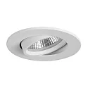 Recessed LED spot INDIWO68, IP20, round, 350mA, 5.5W 3000-1800K 550lm 36°, swivelling, dim2warm, white