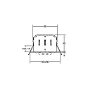 Brumberg Recessed LED spot INDIWO68, IP20, square, 350mA, 5.5W 3000-1800K 550lm 36°, swivelling, dim2warm, matt titanium