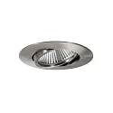 recessed luminaire BIG65 round, swivelling LED IP65, nickel matt dimmable 8W 730lm 3000K 20-40° 20-40° CRI 80-89