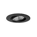 Luminaria empotrable BIG65 redondo, giratorio LED IP65, negro regulable 8W 730lm 3000K 20-40° 20-40° CRI 80-89