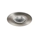 Luminaria empotrable OBIRA redondo, rígido, Dim-To-Warm IP65, níquel cepillado regulable 7W 420lm 1800 - 3000K 38° CRI >90