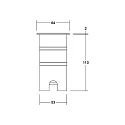 Brumberg LED in-ground luminaire BOLED, V4A, IP67 IK08, 6W 3000K 485lm 36°, stainless steel