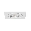 Luz downlight 4VA rígido, cuadrado GX5,3 IP65, blanco regulable