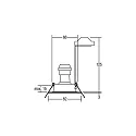 Brumberg Recessed HV downlight, IP54, round, GU10 max. 35W, white