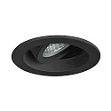 Luminaria empotrable giratorio GU10 IP20, negro