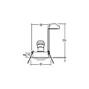 Brumberg Proyector empotrado TIRREL-R GU10 / PAR16 redondo, giratorio, con espaciador GU10 IP20, titán regulable