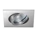 Proyector empotrado TIRREL-R GU10 / PAR16 angular, giratorio, con espaciador GU10 IP20, aluminio mate regulable