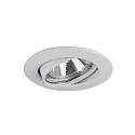 Luz downlight redondo, giratorio GU10 IP20, blanco regulable