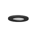 Luminaria empotrable STEAM-R redondo, directa IP65, negro regulable