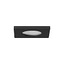 Luminaria empotrable STEAM-S cuadrado, directa IP54, negro regulable