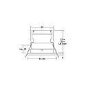 Brumberg recessed luminaire STEAM-S square, direct IP54, black dimmable