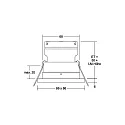 Luz downlight STEAM cuadrado, acero inoxidable