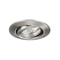 Brumberg Luz downlight redondo, giratorio IP20, níquel mate 