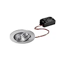 Proyector empotrado TIRREL-R LED ON-OFF redondo, giratorio, conmutable IP20, aluminio mate 