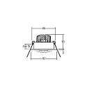 Brumberg Recessed LED spot, IP20, round, 230V AC, 6W 3000K 640lm 38°, swivelling 20°, matt titanium