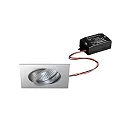Proyector empotrado TIRREL-S LED ON-OFF angular, giratorio, para estación de trabajo VDU, conmutable IP20, aluminio mate 