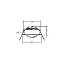 Brumberg Luminaria empotrable giratorio IP20, negro  6W 640lm 3000K 20-40° 20-40° CRI 80-89