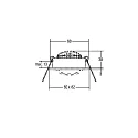 Brumberg Luz downlight giratorio, cuadrado IP20, titán 