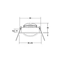 Brumberg Luminaria empotrable giratorio IP20, negro  6W 640lm 3000K 20-40° 20-40° CRI 80-89