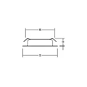 Brumberg Recessed LED downlight BB17, IP20, 230V, 3W 3000K 260lm 60°, matt nickel