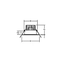 Brumberg Luminaria empotrable, brillante, blanco regulable 6W 680lm 3000K 20-40° 20-40° CRI 80-89