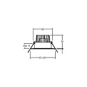 Brumberg Luminaria empotrable, brillante, blanco  6W 680lm 3000K 20-40° 20-40° CRI 80-89