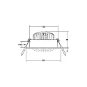Brumberg Luminaria empotrable IP20, brillante, blanco regulable 7W 680lm 3000K 20-40° 20-40° CRI 80-89