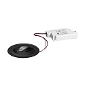 Proyector empotrado TIRRELDEEP LED DIM redondo, giratorio, para estación de trabajo VDU, retroceder IP20, negro regulable