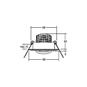 Brumberg Luminaria empotrable BREENA R redondo, giratorio LED IP20, negro regulable 6W 680lm 3000K 20-40° 20-40° CRI 80-89