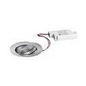 Proyector empotrado TIRREL-R LED DIM redondo, giratorio IP20, aluminio regulable
