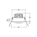 Brumberg Proyector empotrado TIRREL-R LED DIM redondo, giratorio, marrón metalizado mate regulable