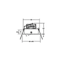 Brumberg Luminaria empotrable IP20, acero inoxidable, brillante, transparente  6W 680lm 3000K 20-40° 20-40° CRI 80-89