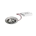 Luminaria empotrable IP20, cromo, brillante, transparente regulable 6W 680lm 3000K 20-40° 20-40° CRI 80-89