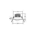 Brumberg Luminaria empotrable IP20, brillante, transparente regulable 6W 680lm 3000K 20-40° 20-40° CRI 80-89